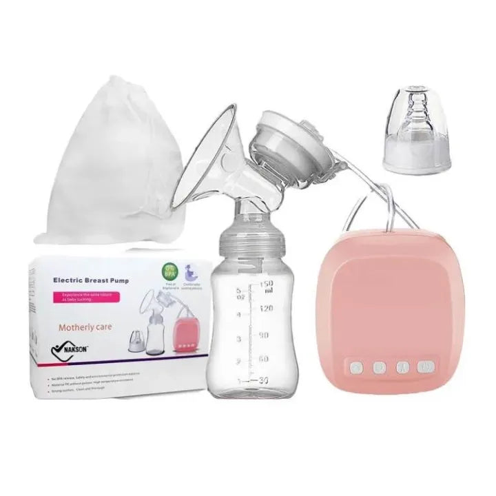 Electric Breast Pump – Pink | USB Powered Automatic Milk Extractor